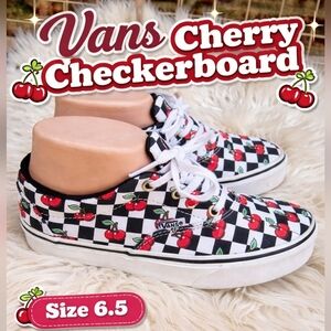 Vans Checkered Dohenny cherry sneakers 6.5‎
